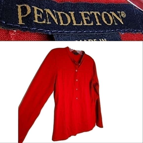 Pendleton Shirt Women’s Small 100% Merino Wool Buttoned Long Sleeve Shirt - Picture 1 of 14
